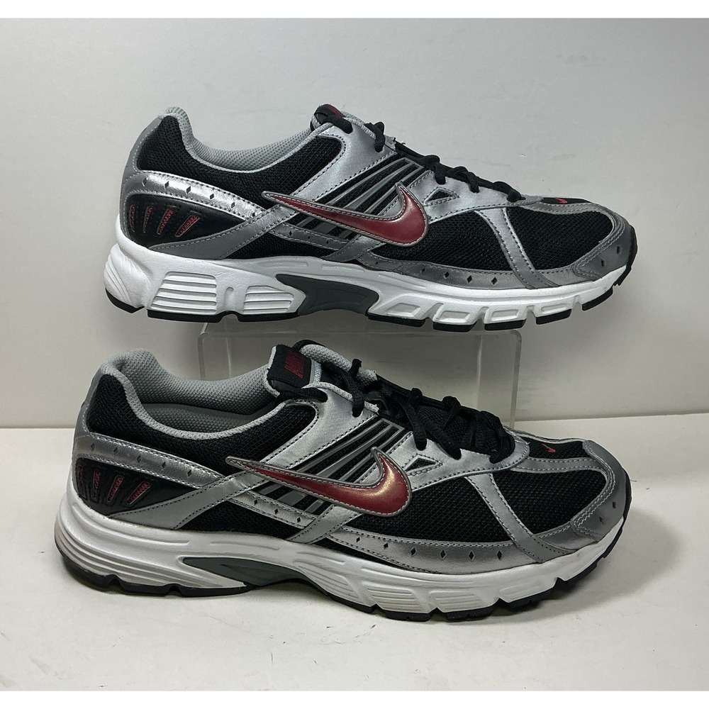 Nike Air Downshifter ll Mens Sneakers Sz 11 Black Silver Athletic Running Shoes